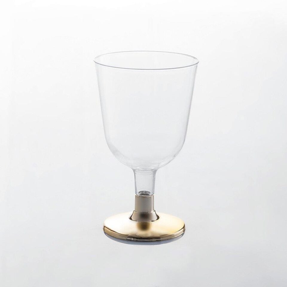 BARDAK PLASTİK AYAKLI KADEH 6 LI ŞEFFAF