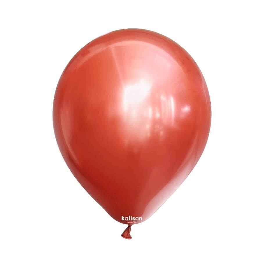 BALON 12'' KROM(MİRROR) RED 50 Lİ KALİSAN