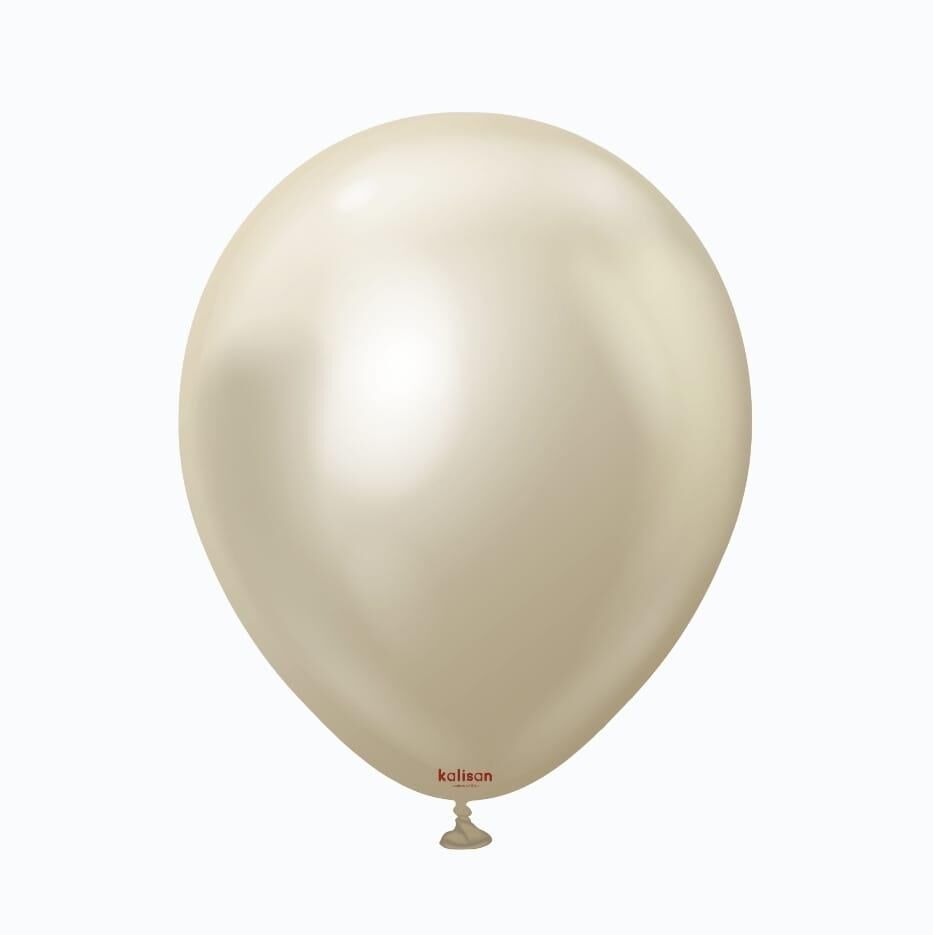 BALON 12'' KROM(MİRROR) WHİTEGOLD  50 Lİ KALİSAN