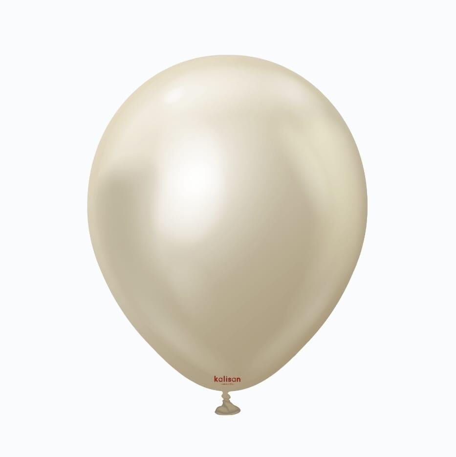 BALON 12'' KROM(MİRROR) WHİTEGOLD  50 Lİ KALİSAN