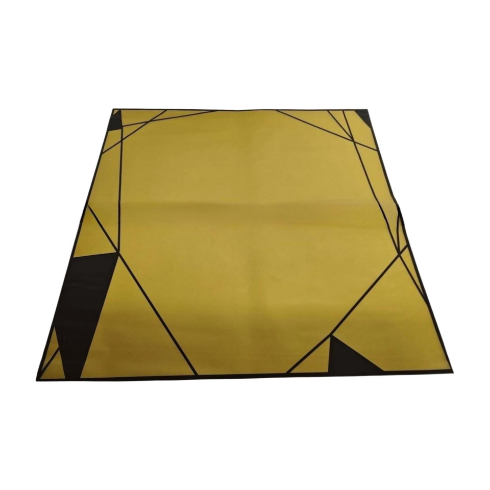 BUKETLİK PP KENAR GEOMETRİK DESENLİ  60*60 ALTIN