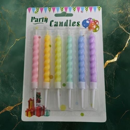 MUM BURGULU 11 CM 6 LI MAKARON KARIŞIK