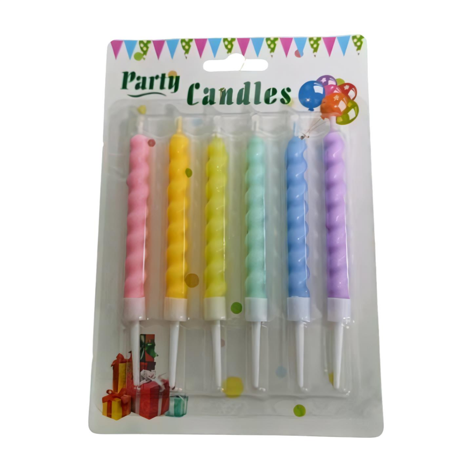 MUM BURGULU 11 CM 6 LI MAKARON KARIŞIK