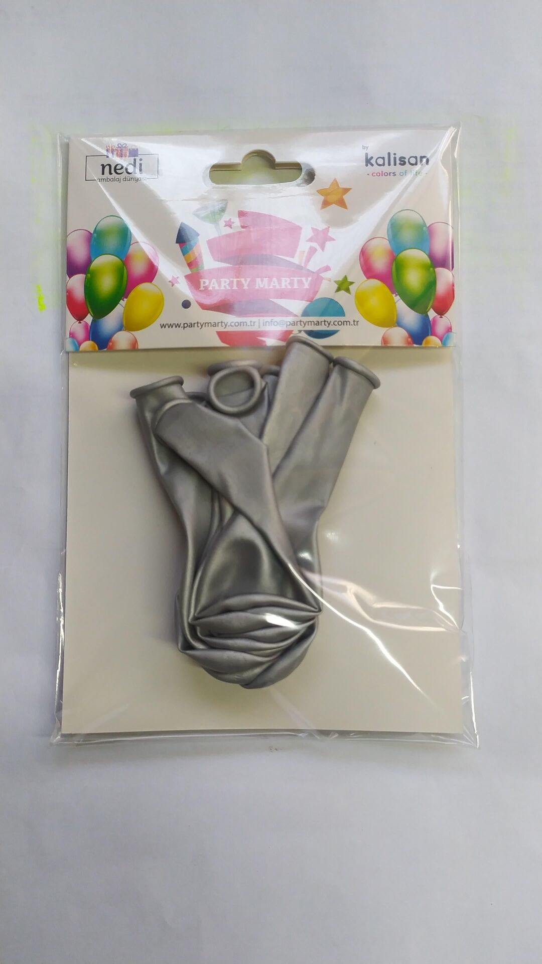 BALON 5'' MARKET KROM(MİRROR) SİLVER 10 LU