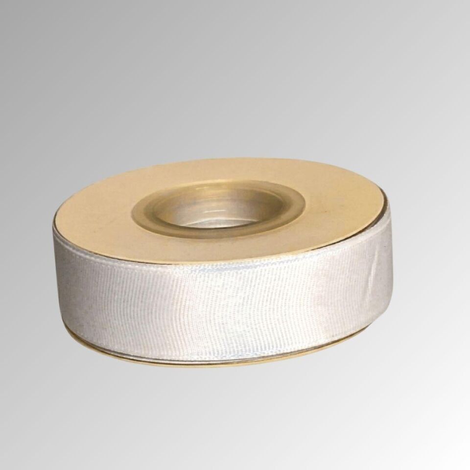 KURDELE GROGREN BEYAZ 2,5 CM 22 MT.