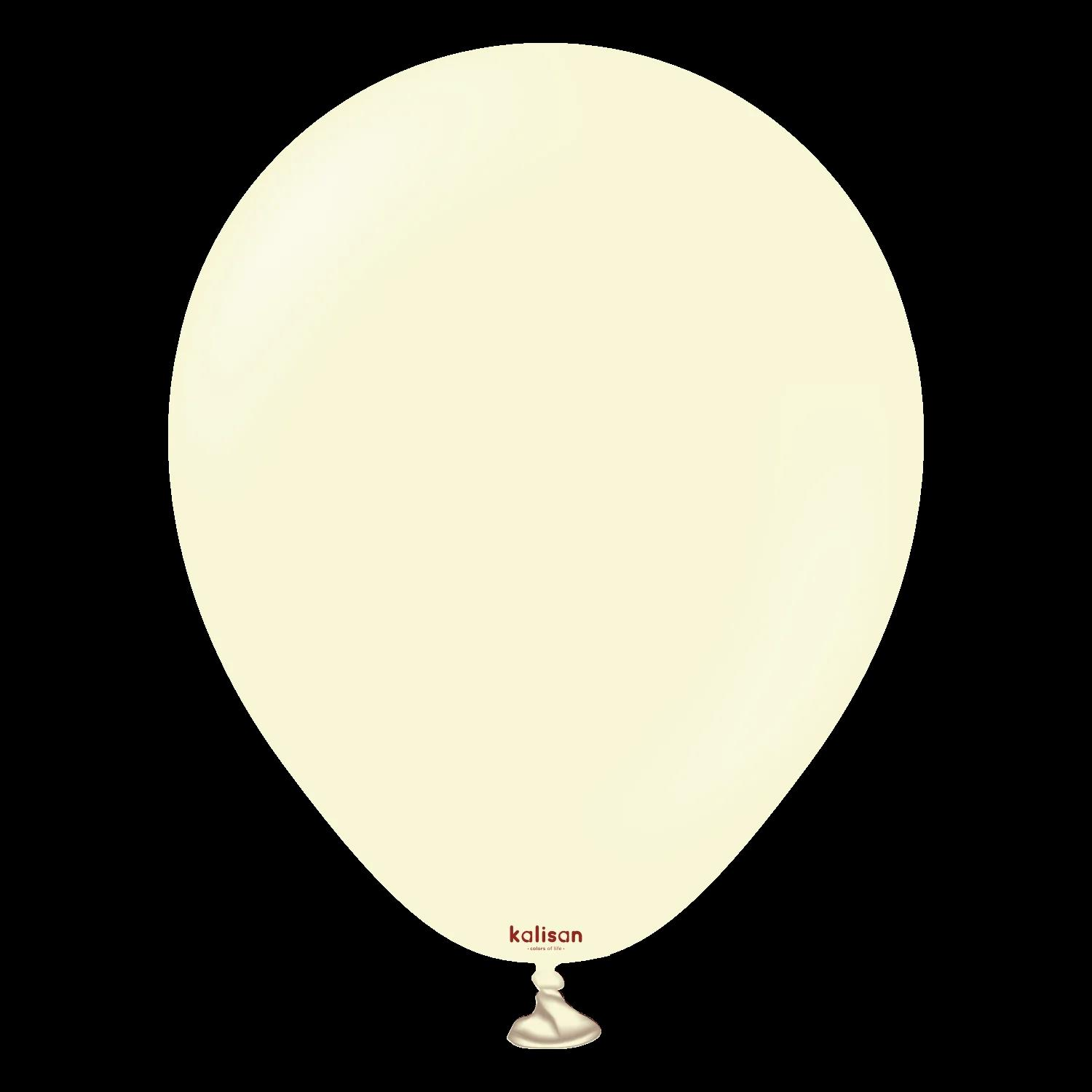 BALON 5'' MAKARON PALE YELLOW 100 LÜ KALİSAN