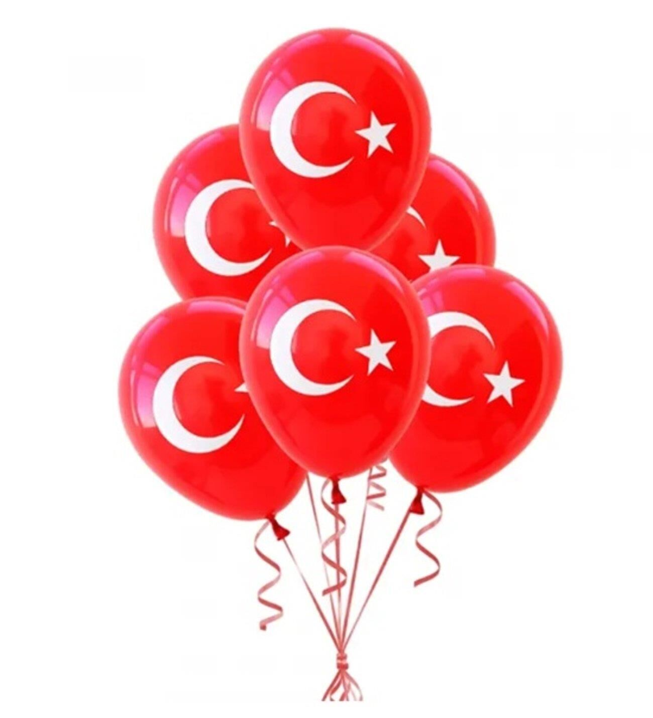 BALON BASKILI  AYYILDIZ 100'LÜ (21 CM) GEMAR