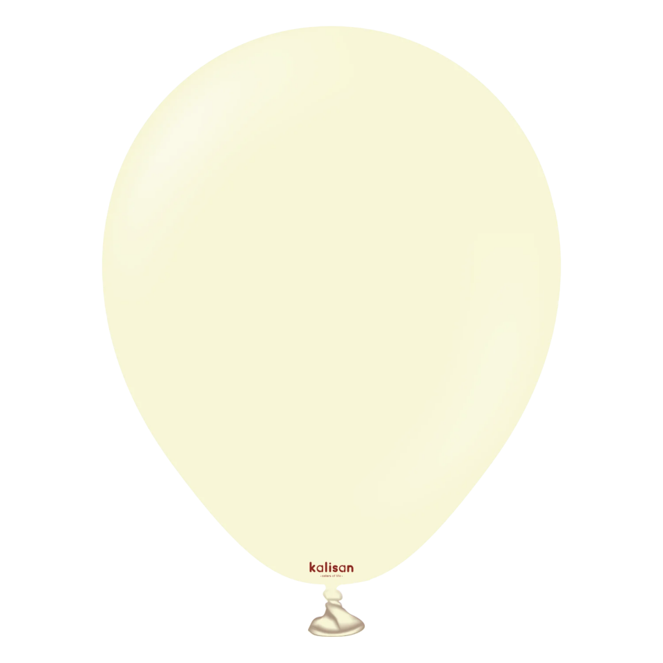 BALON 5'' MAKARON PALE YELLOW 100 LÜ KALİSAN