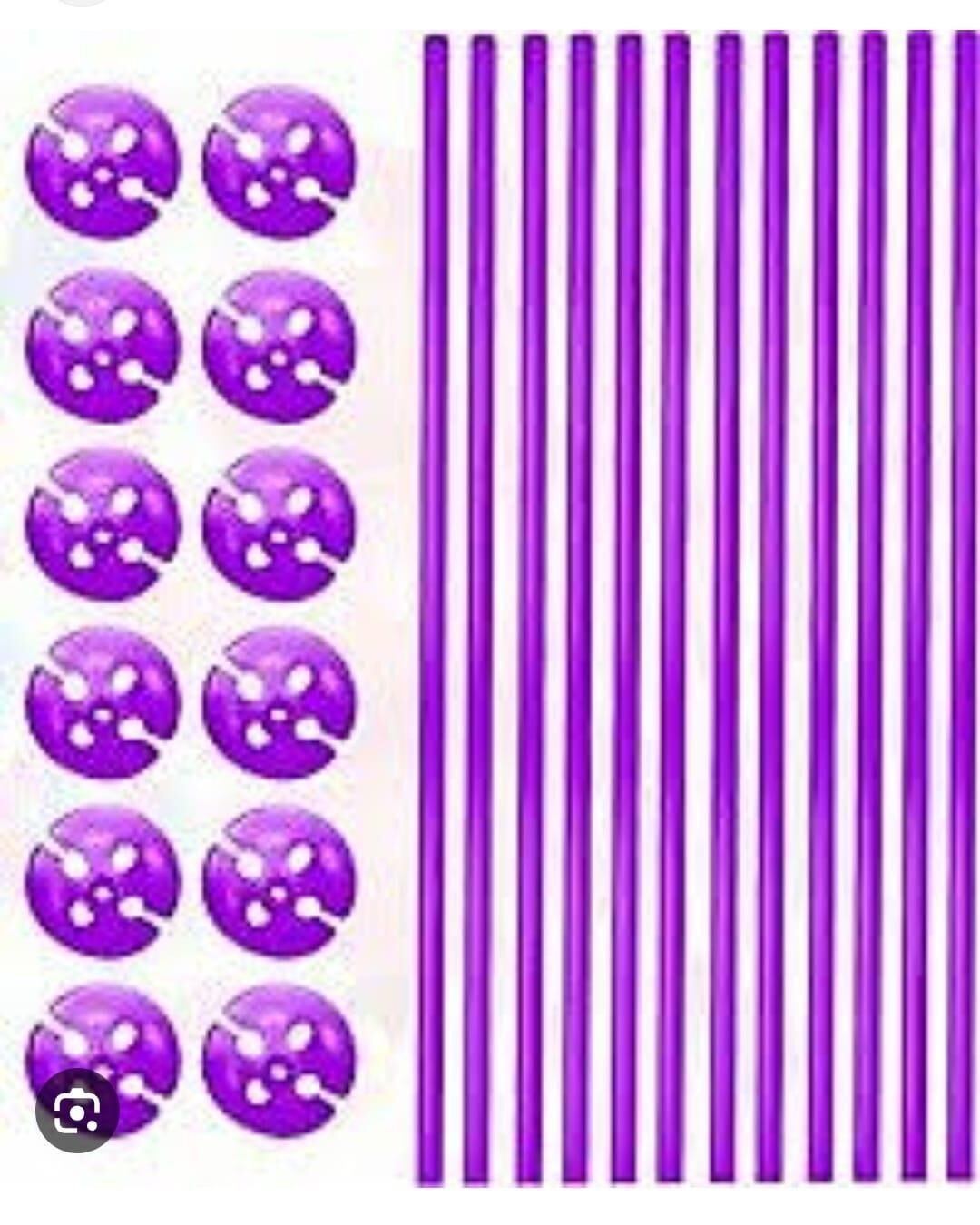 BALON ÇUBUĞU TAKIM 12 Lİ MOR