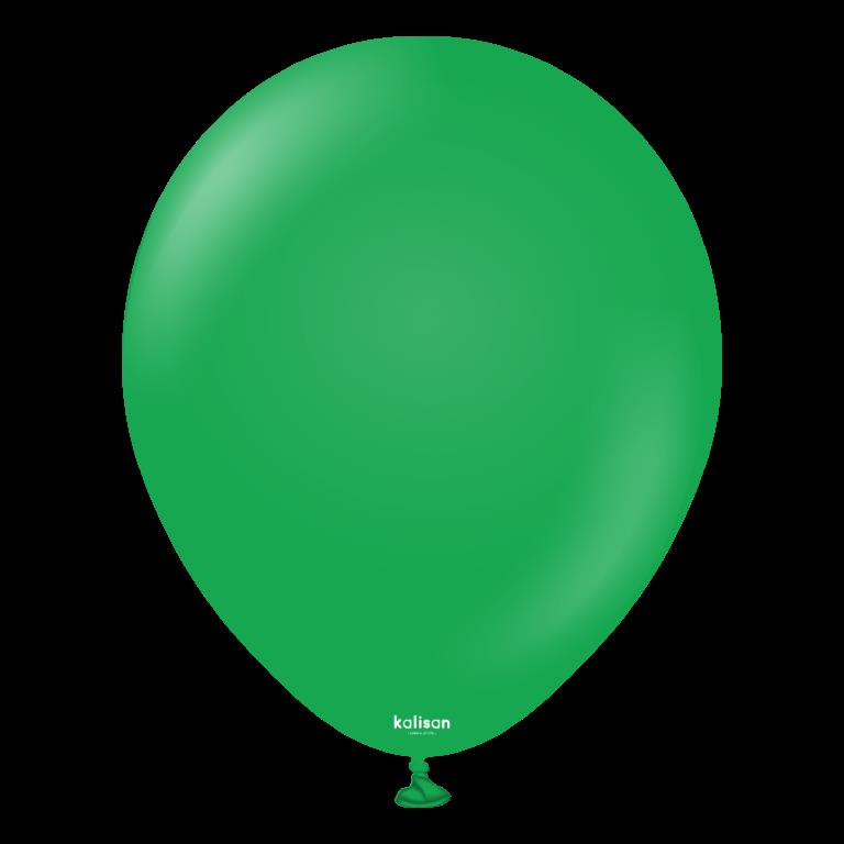 BALON 12'' DÜZ RENK GREEN ÇİMYEŞİLİ 100'LÜ KALİSAN