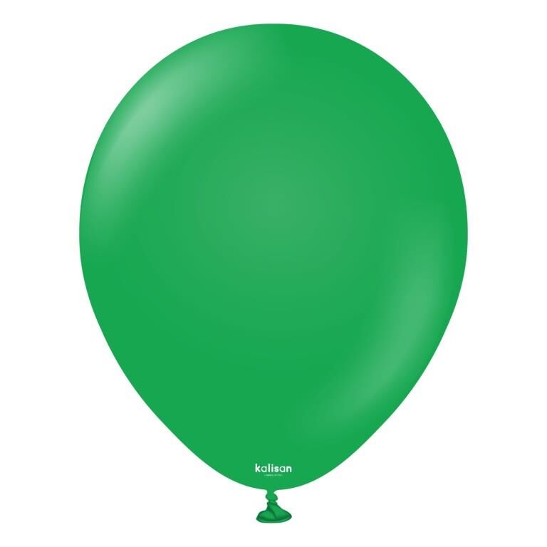 BALON 12'' DÜZ RENK GREEN ÇİMYEŞİLİ 100'LÜ KALİSAN