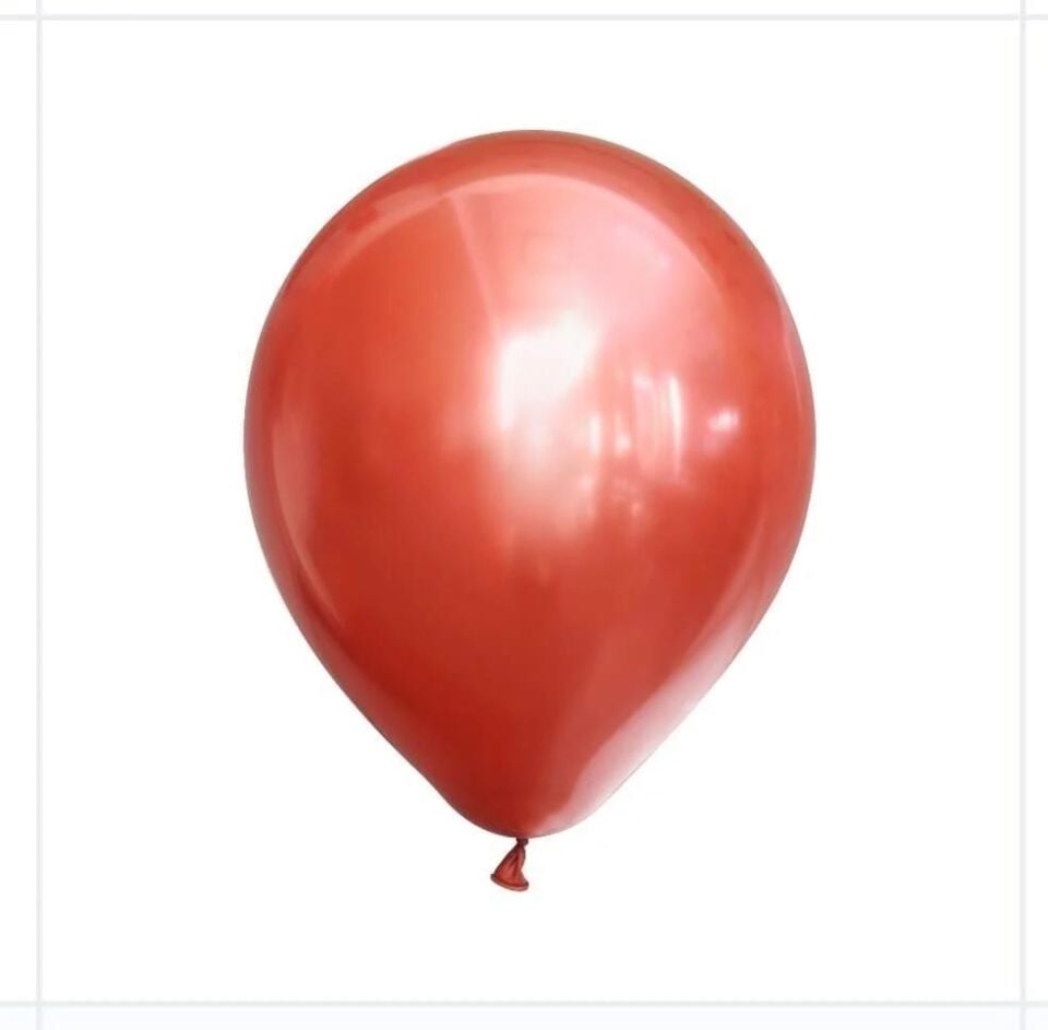 BALON 5'' MARKET KROM(MİRROR) RED 10 LU