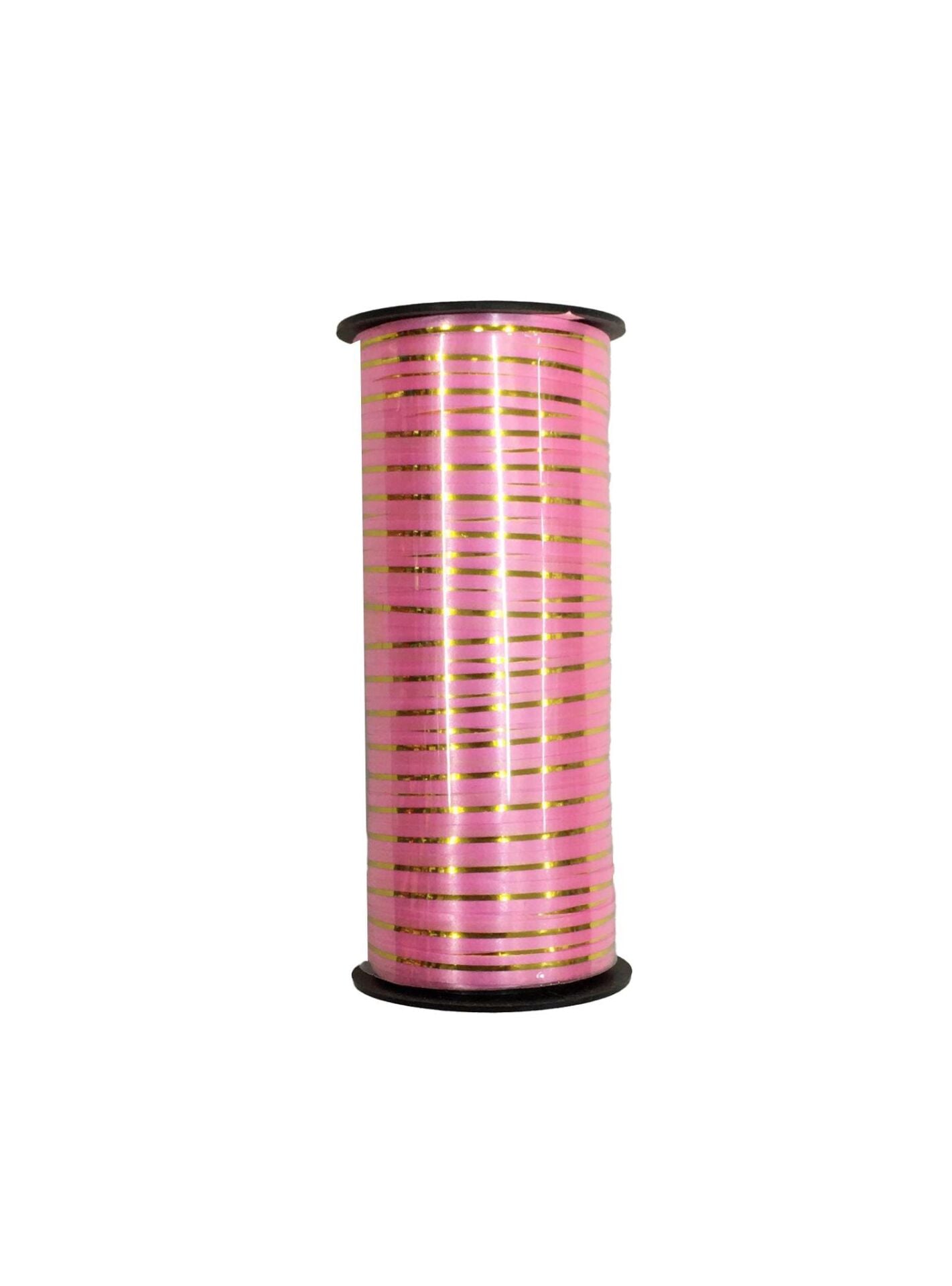RABANT İTHAL ALTIN ÇİZGİLİ PEMBE 5 MM*90MT.