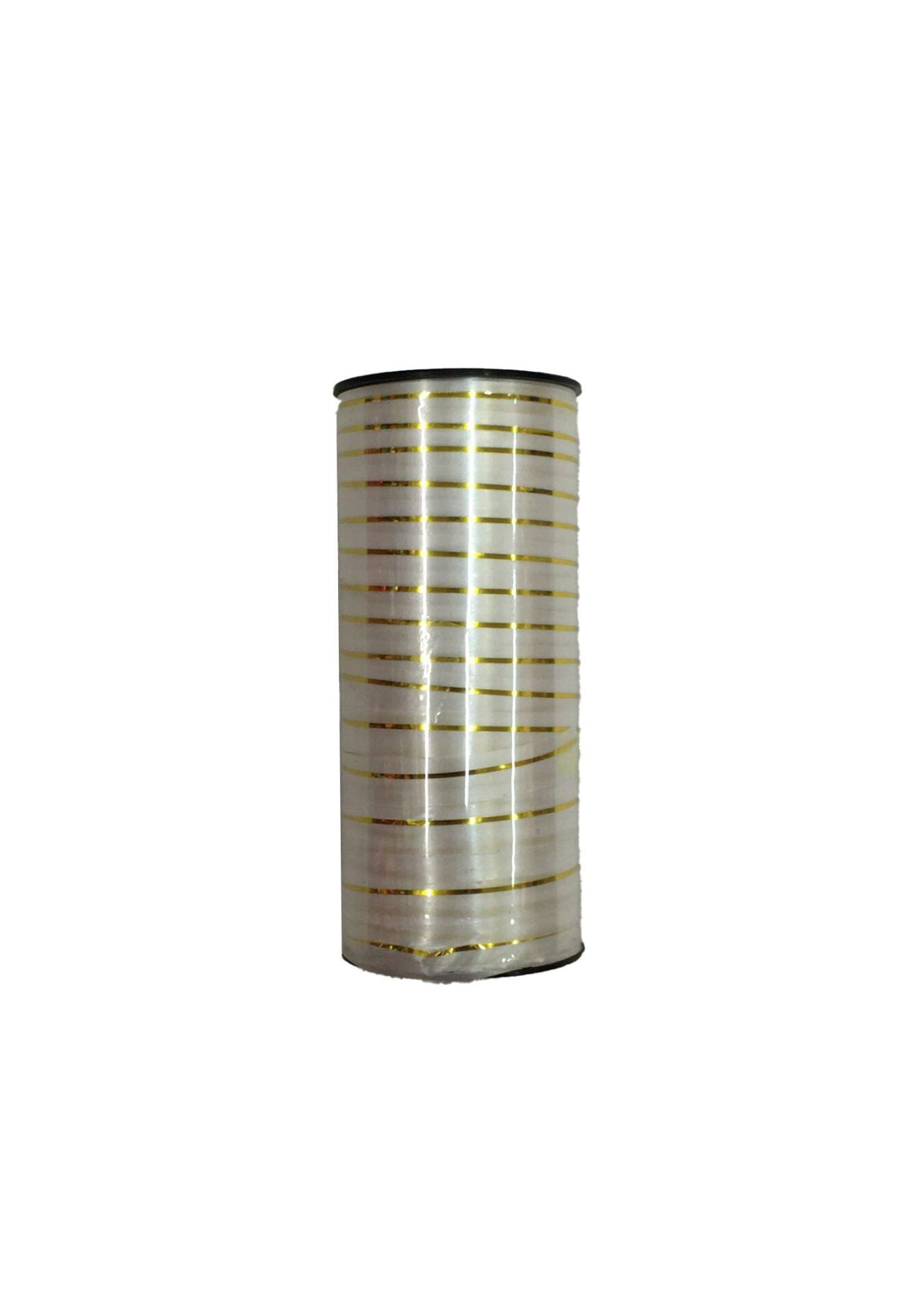 RABANT İTHAL ALTIN ÇİZGİLİ BEYAZ 5 MM*90MT.
