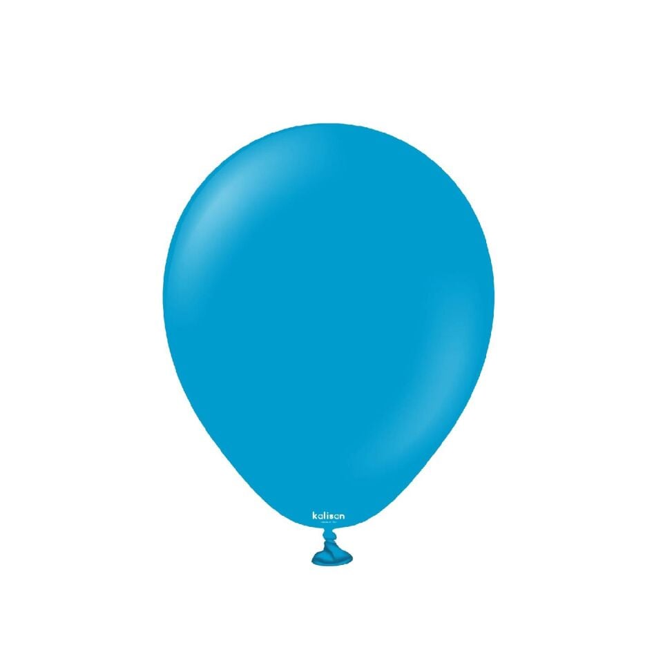 BALON 5'' DÜZ RENK CARIBBEAN BLUE 100LÜ KALİSAN