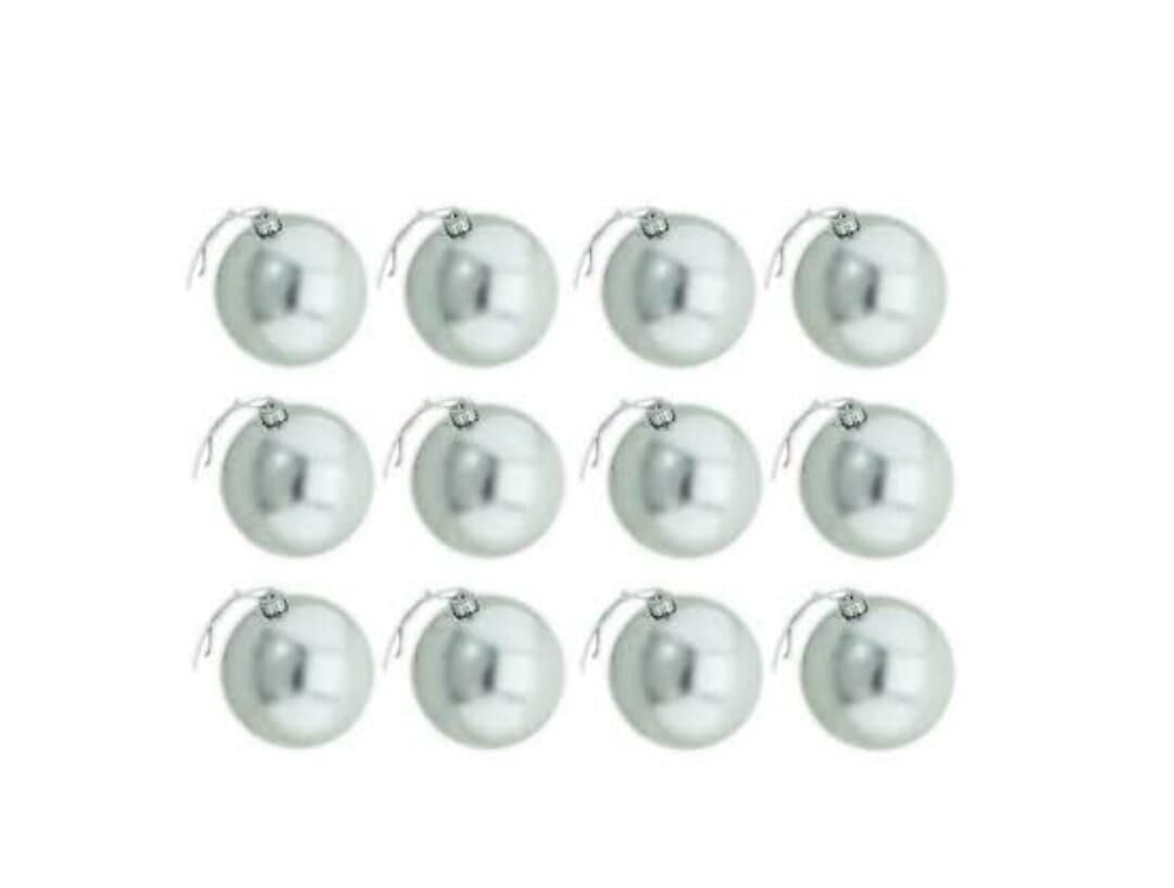 TOP SÜS 3 CM 12 Lİ GÜMÜŞ