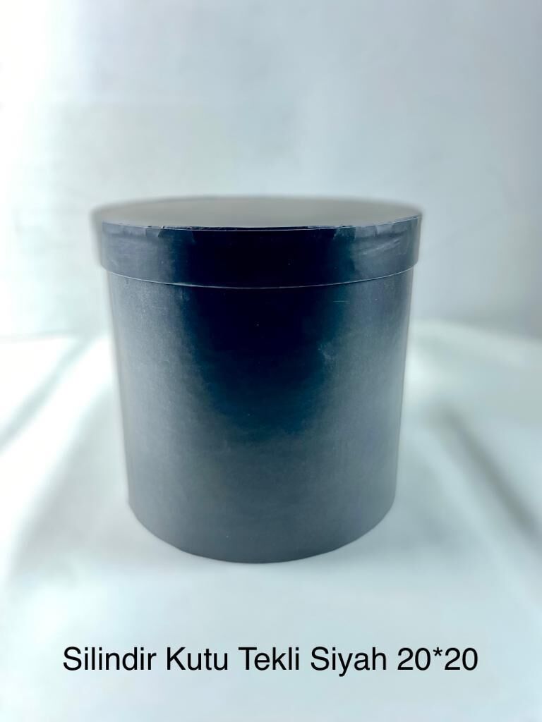 ABK KUTU SİLİNDİR TEKLİ SİYAH 20*20