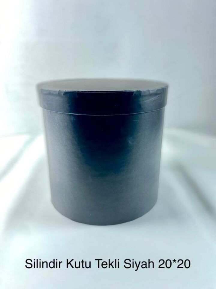 ABK KUTU SİLİNDİR TEKLİ SİYAH 20*20