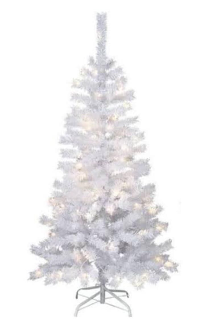 FİESTA ÇAM AĞACI 150 CM PALMİYE BEYAZ METAL AYAK