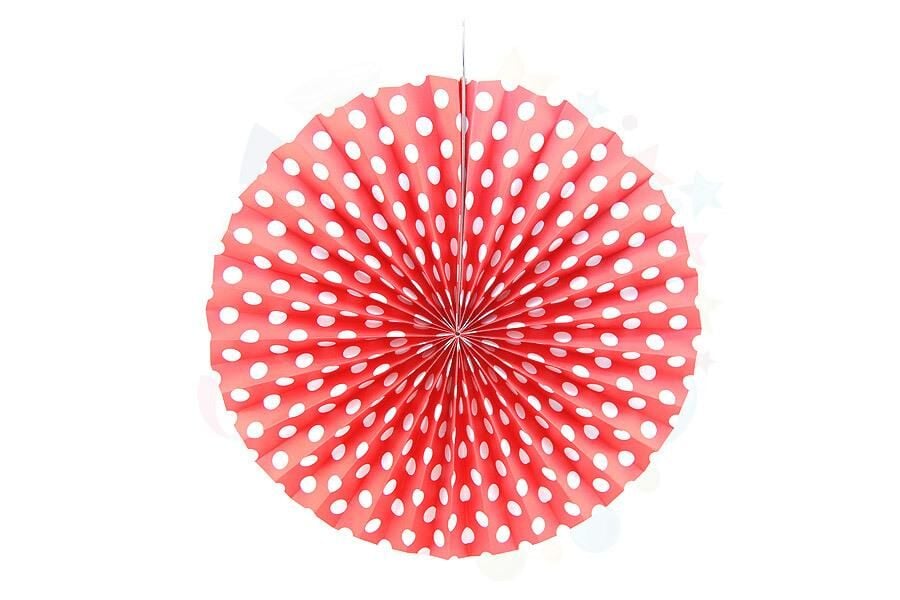 KARTON ÇARK SÜS PUANTİYELİ 40 CM KIRMIZI