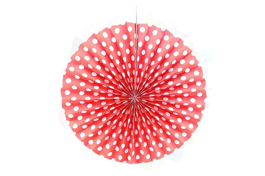 KARTON ÇARK SÜS PUANTİYELİ 40 CM KIRMIZI