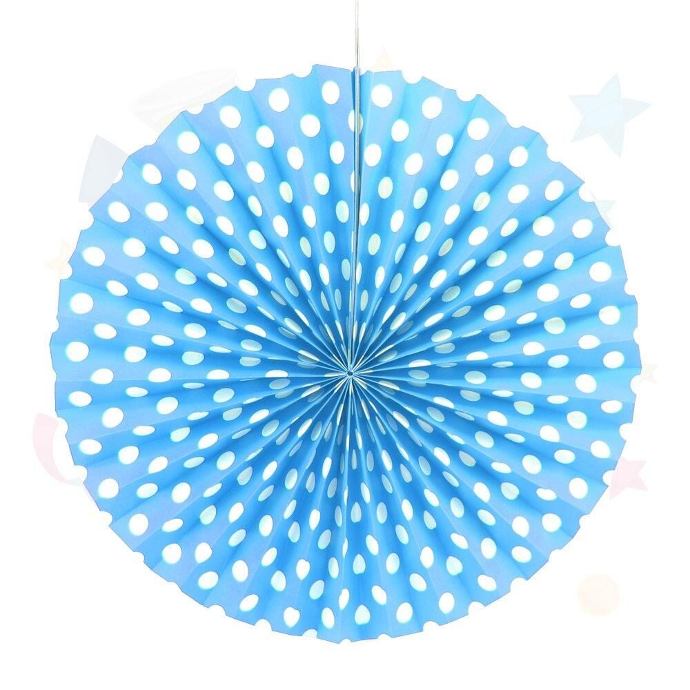 KARTON ÇARK SÜS PUANTİYELİ 40 CM MAVİ