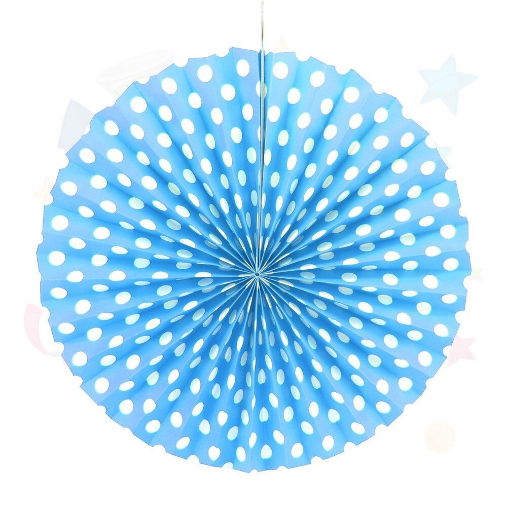 KARTON ÇARK SÜS PUANTİYELİ 40 CM MAVİ