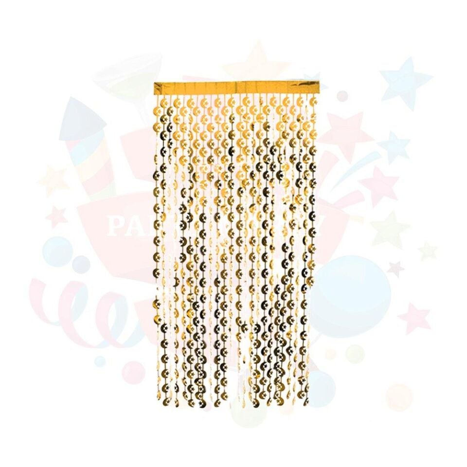 FUNKO SAÇAK AYYILDIZ KAPI SÜSÜ 1 MT*2MT ALTIN