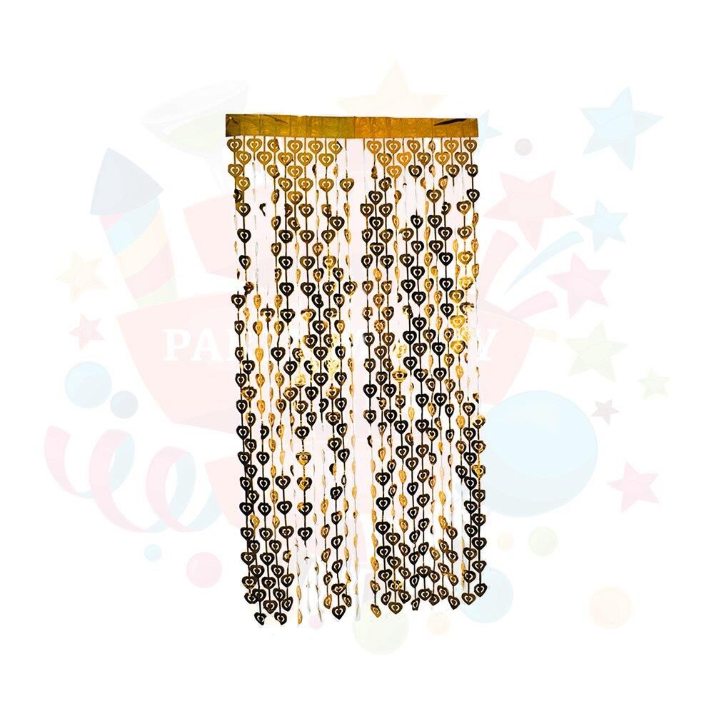 FUNKO SAÇAK İÇİBOŞKALP KAPI SÜSÜ 1 MT*2MT ALTIN