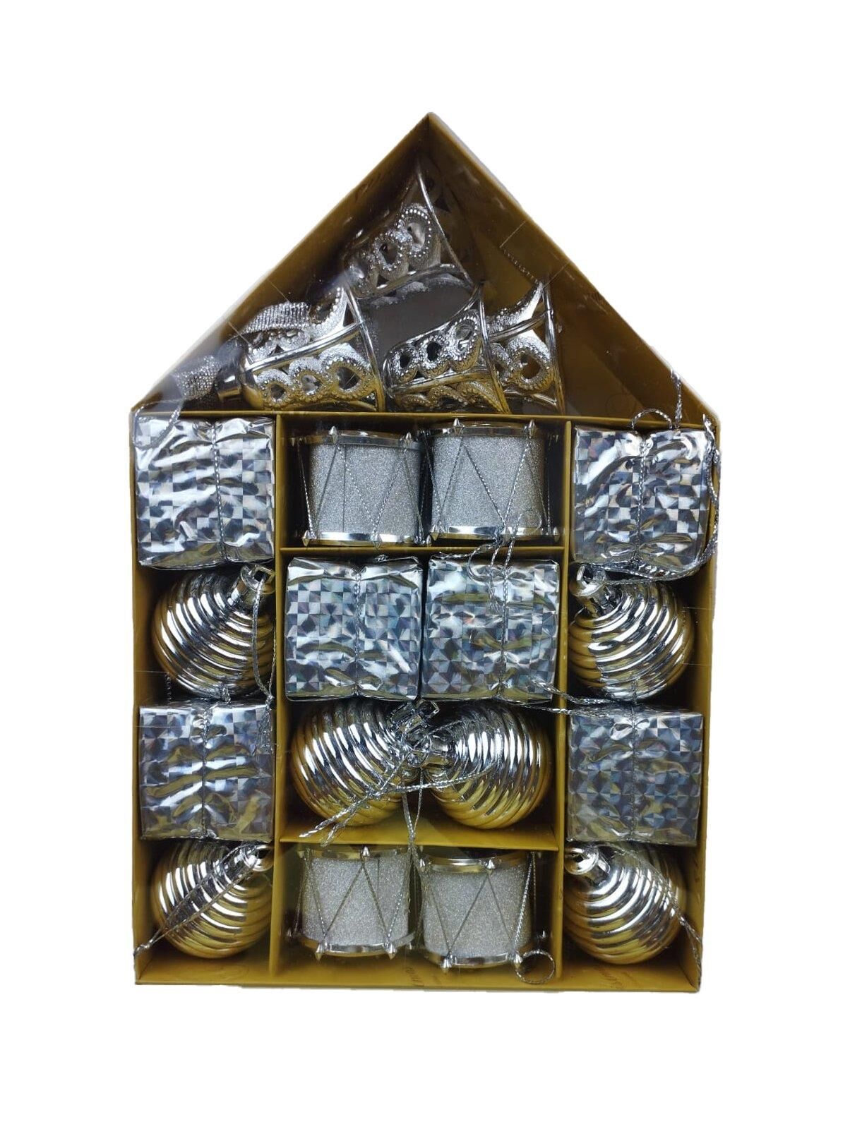 TOP SÜS 4 CM LÜX DESENLİ SİMLİ 20 Lİ GÜMÜŞ