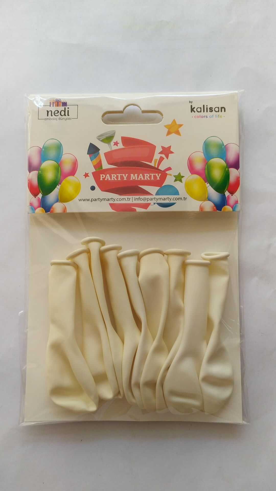 BALON 5'' MARKET WHİTE (BEYAZ) 10 LU