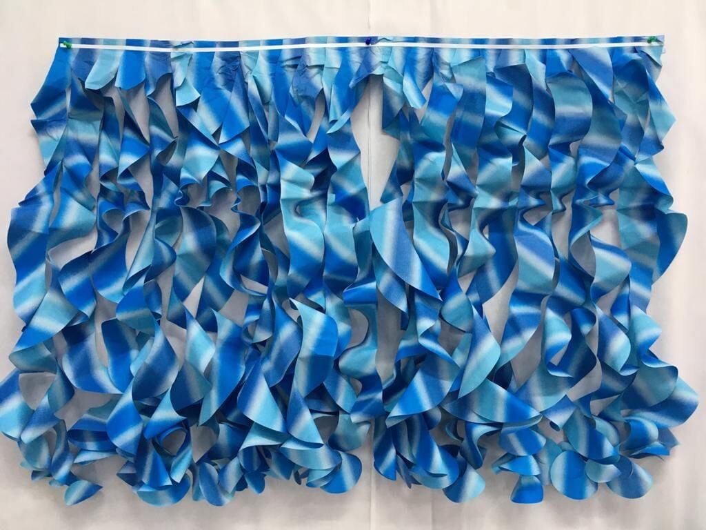 LÜX MASA PÜSKÜLÜ PELUR MAVİ