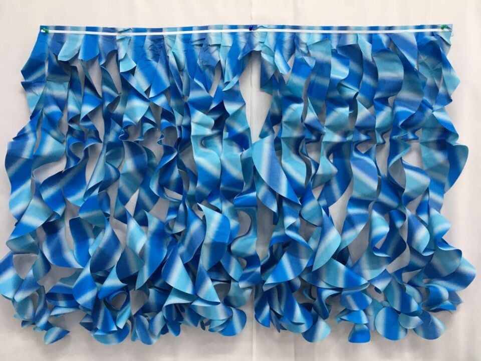 LÜX MASA PÜSKÜLÜ PELUR MAVİ