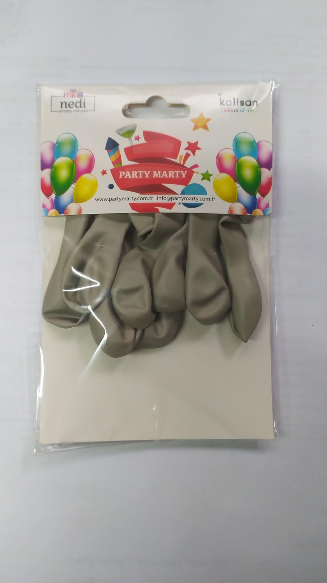 BALON 5'' MARKET AURA IVORY WHİTE  10 LU