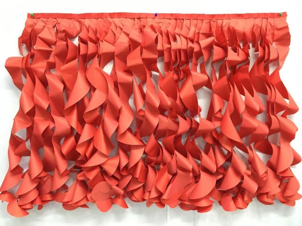 LÜX MASA PÜSKÜLÜ PELUR KIRMIZI