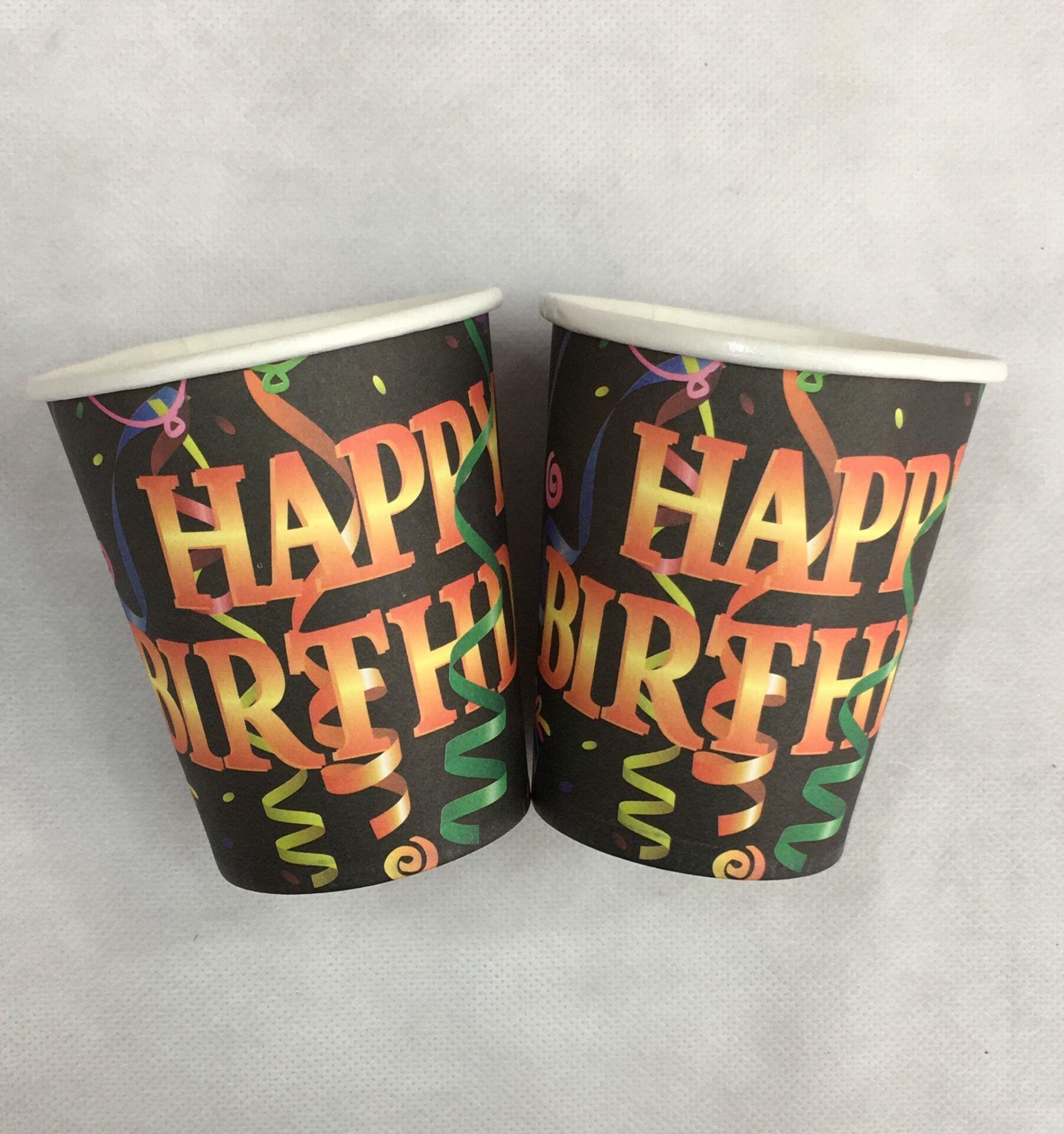 BARDAK KARTON TEMALI SİYAH HAPPY