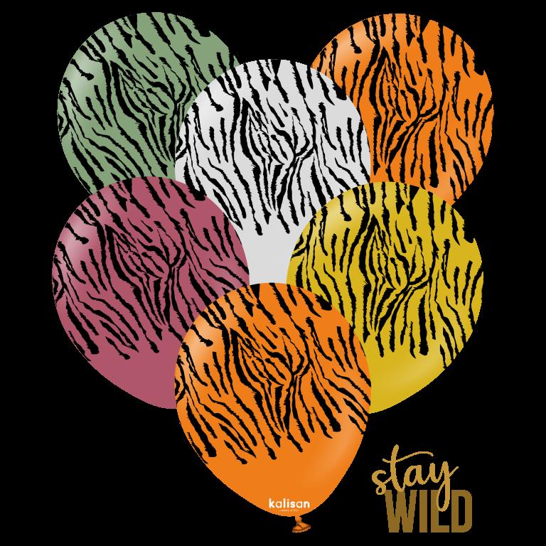 BALON 12'' SAFARİ TIGER 25 Lİ  KALİSAN