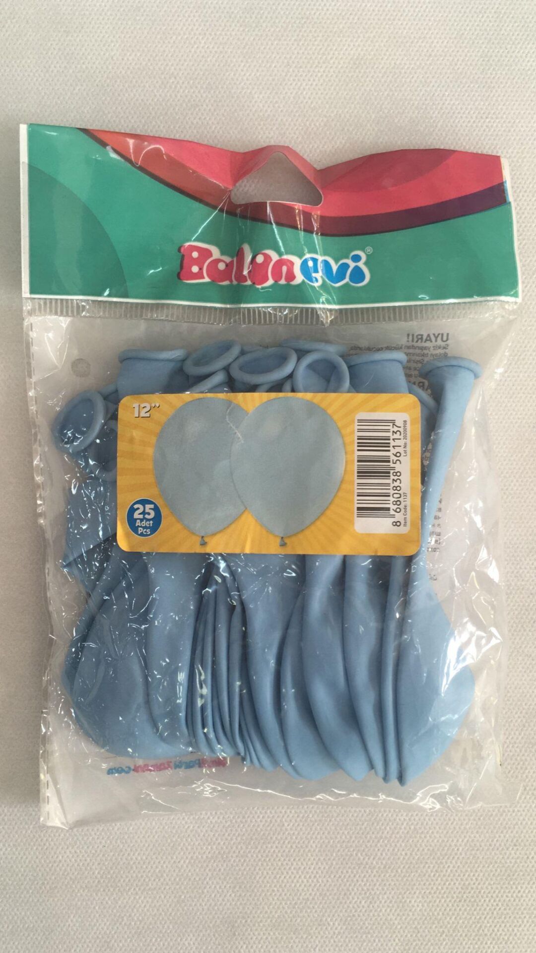 BALON MAKARON MAVİ  25 Lİ