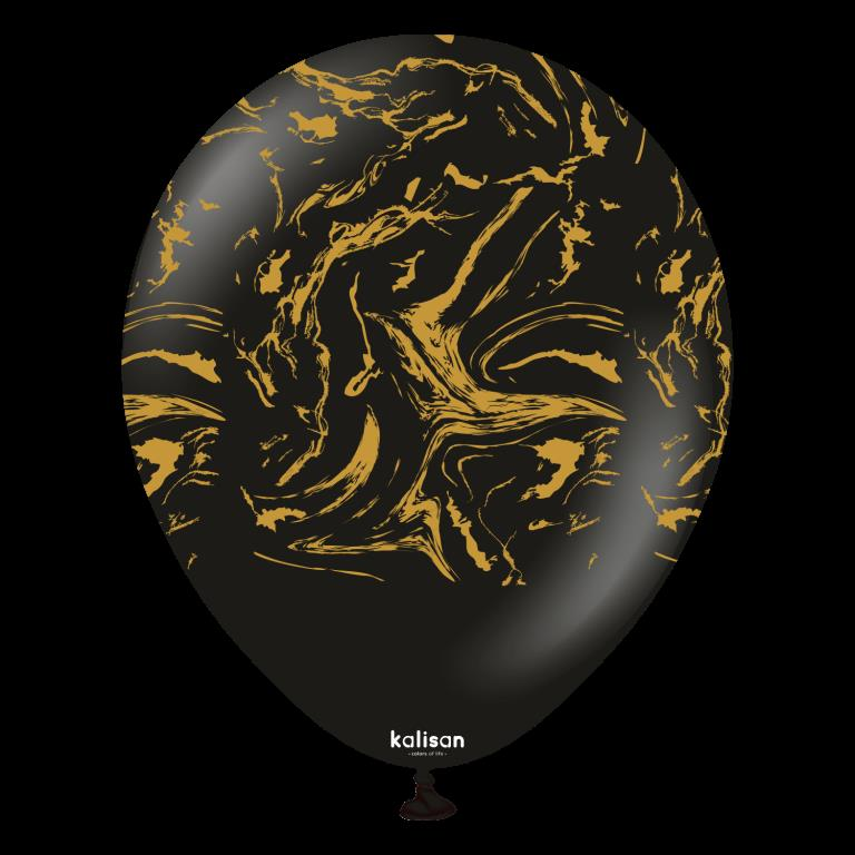 BALON 12'' NEBULA BLACK 25 Lİ  KALİSAN
