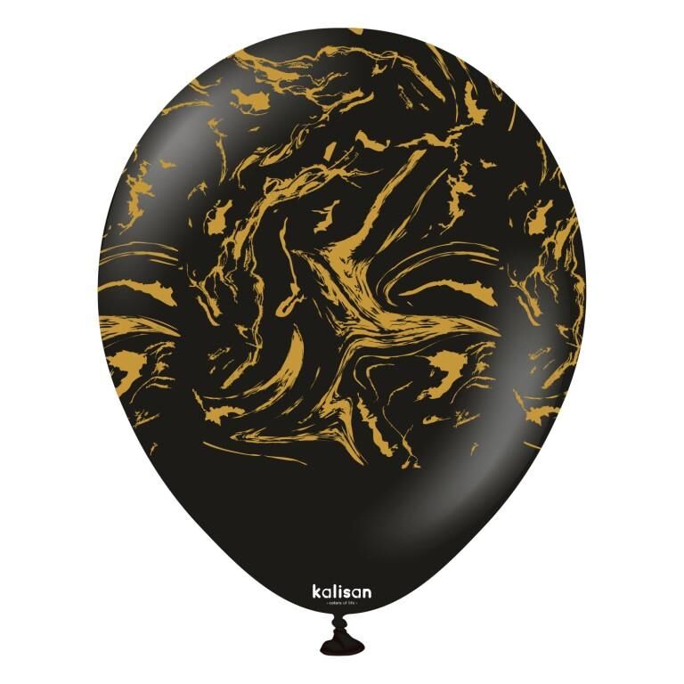 BALON 12'' NEBULA BLACK 25 Lİ  KALİSAN