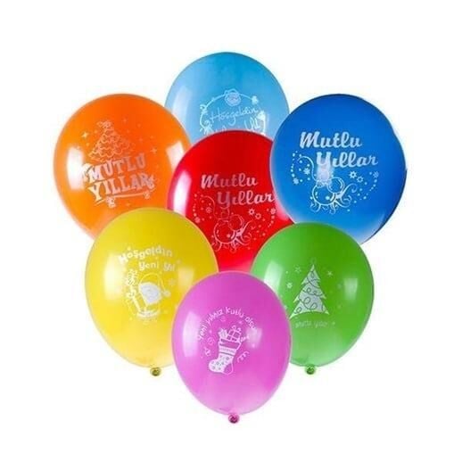 BALON PERAKENDE BASKILI MUTLU YILLAR 16 LI