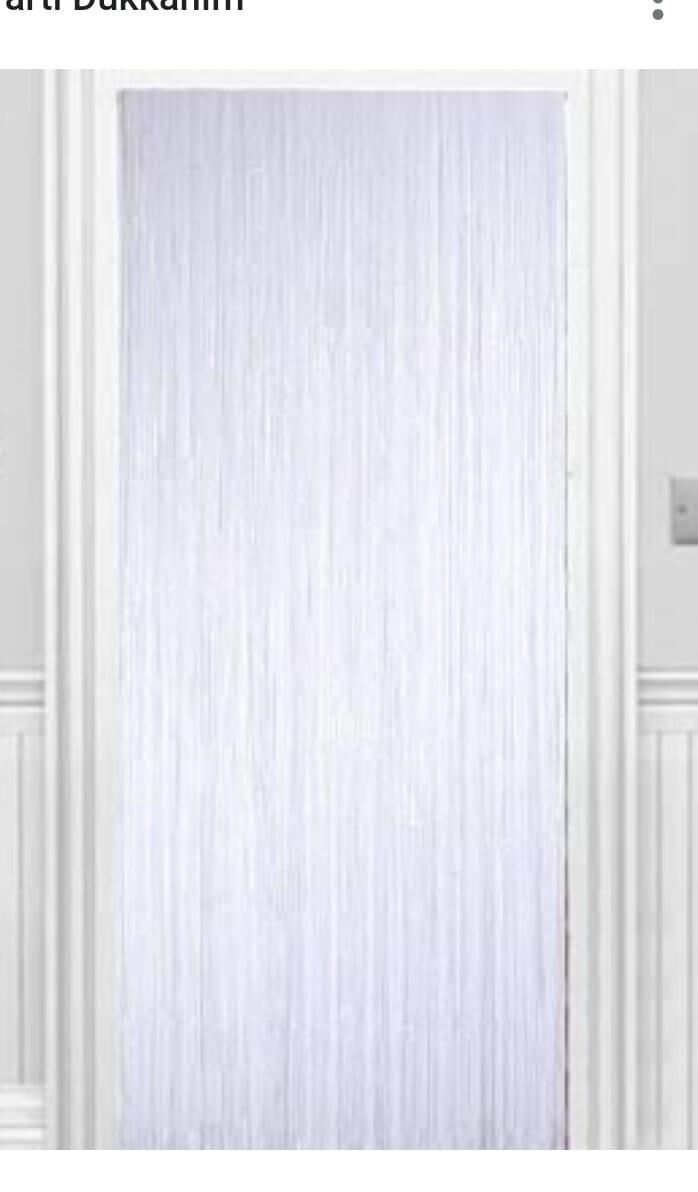 FUNKO SAÇAK KAPI SÜSÜ 1 MT*2 MT BEYAZ