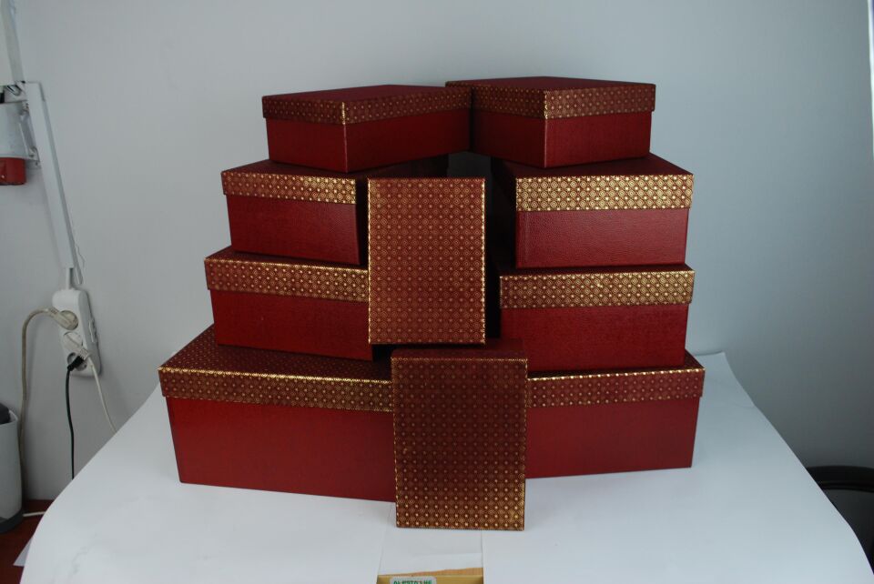 KUTU FLOKLU DİKDÖRTGEN BORDO-BORDO 10 LU SET