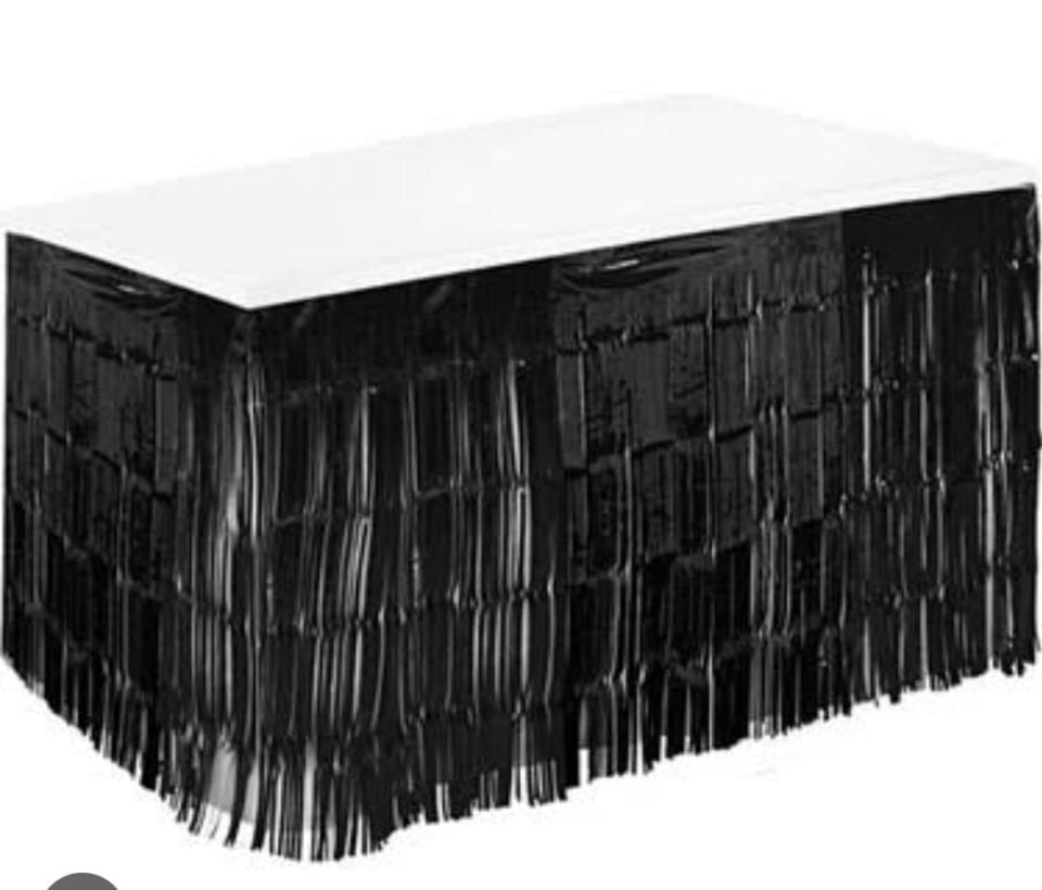 FUNKO SAÇAK MASA SÜSÜ 4 MT*73 CM SİYAH