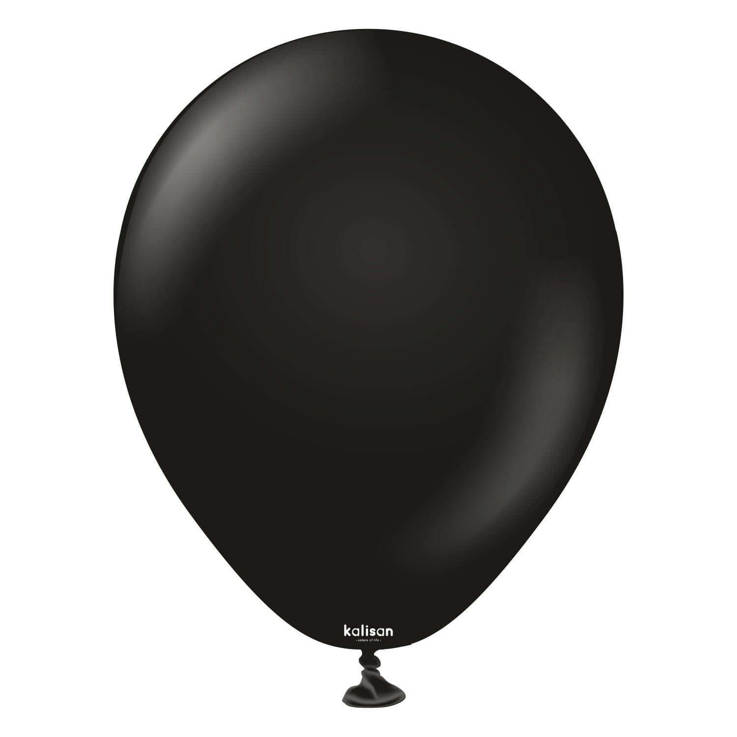 BALON 12'' DÜZ RENK BLACK (SİYAH) 100'LÜ KALİSAN