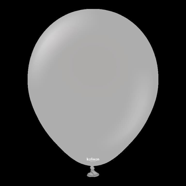 BALON 12'' DÜZ RENK GREY 100'LÜ KALİSAN