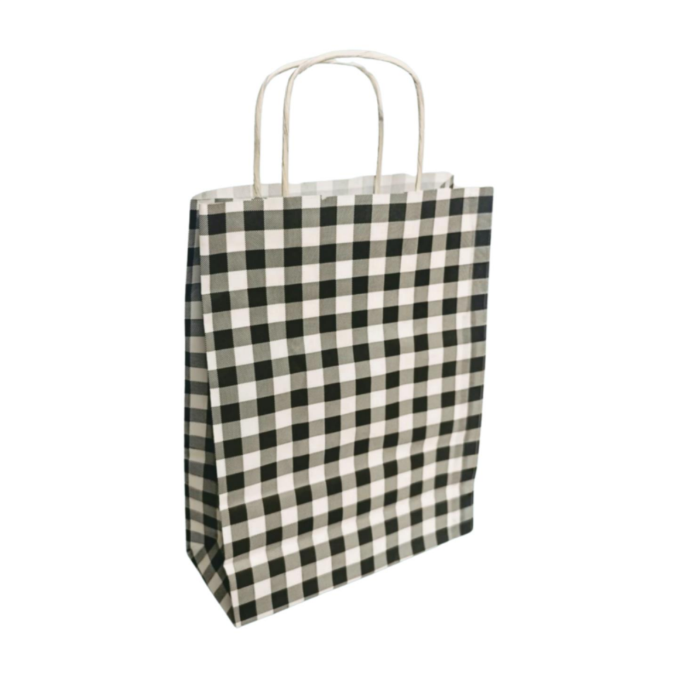 ÇANTA B.KRAFT BÜKÜM SAPLI K.KARE BEYAZ 18*24cm25Lİ
