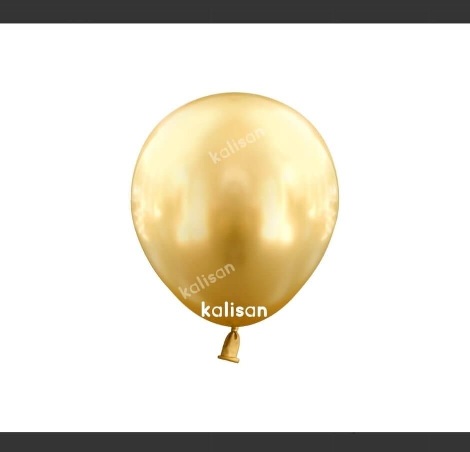 BALON 12'' KROM(MİRROR) GOLD 50 Lİ KALİSAN