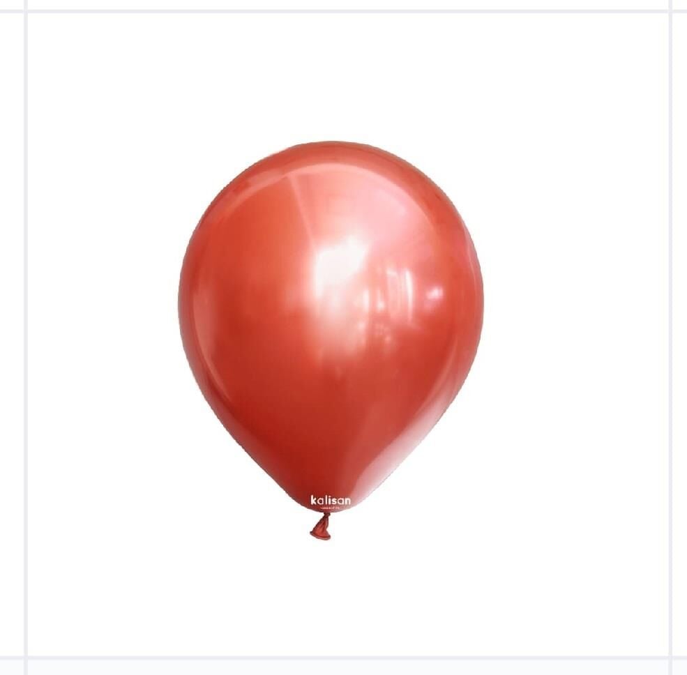 BALON 5'' KROM(MİRROR) RED 100 LÜ KALİSAN