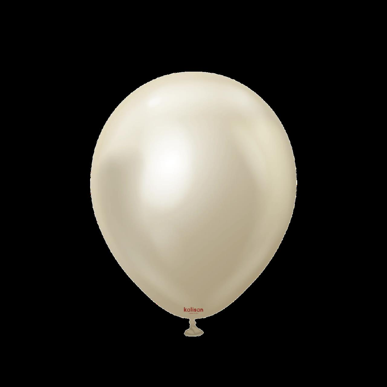 BALON 5'' KROM(MİRROR)WHİTE GOLD 100 LÜ KALİSAN
